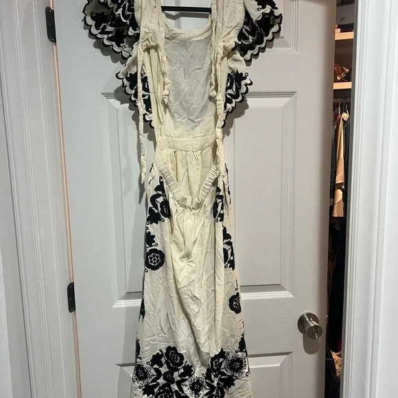 Sea New York Cream and Black Embroidered Dress - Picture 4 of 4